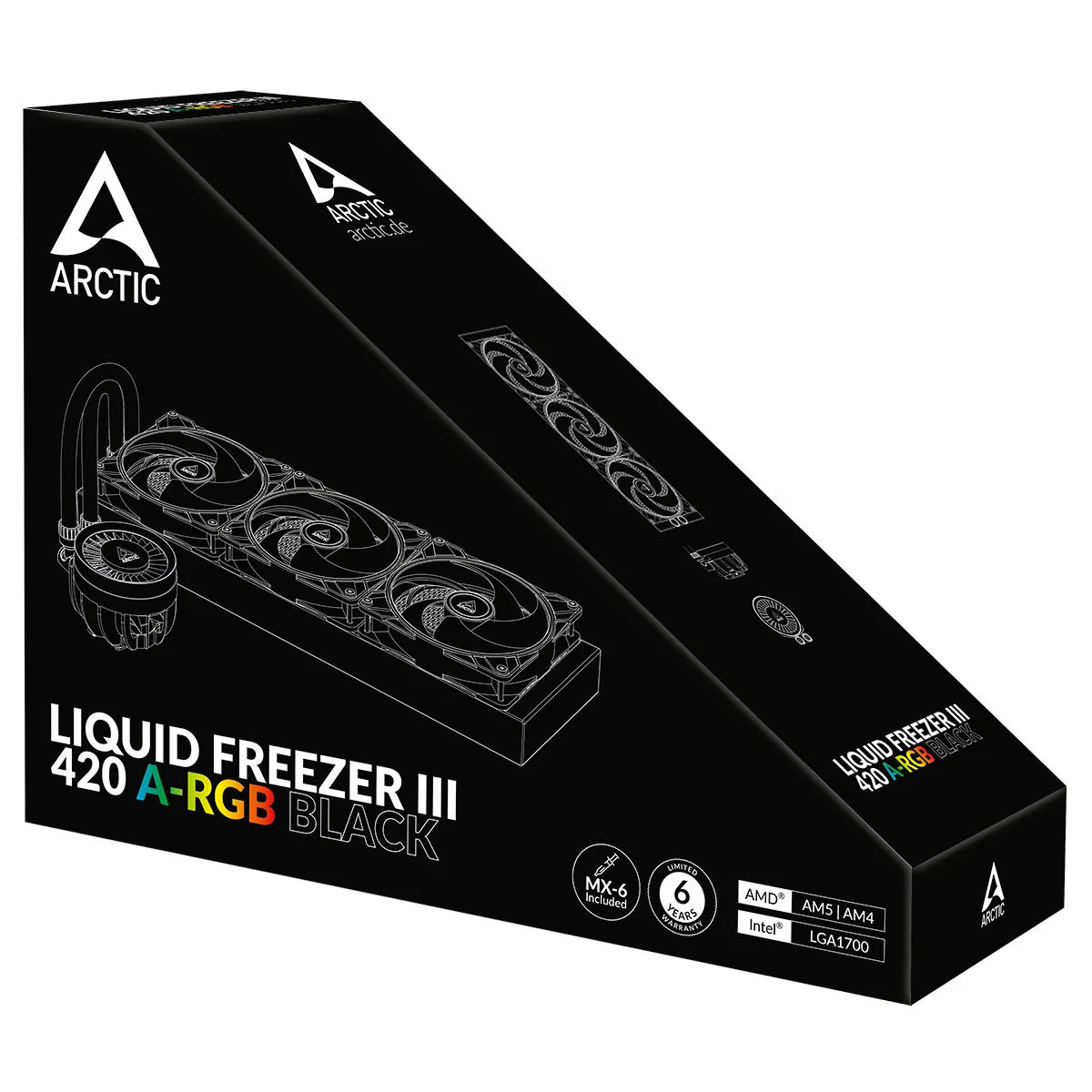 Arctic Liquid Freezer III 420 A-RGB - vattenkylare, Svart