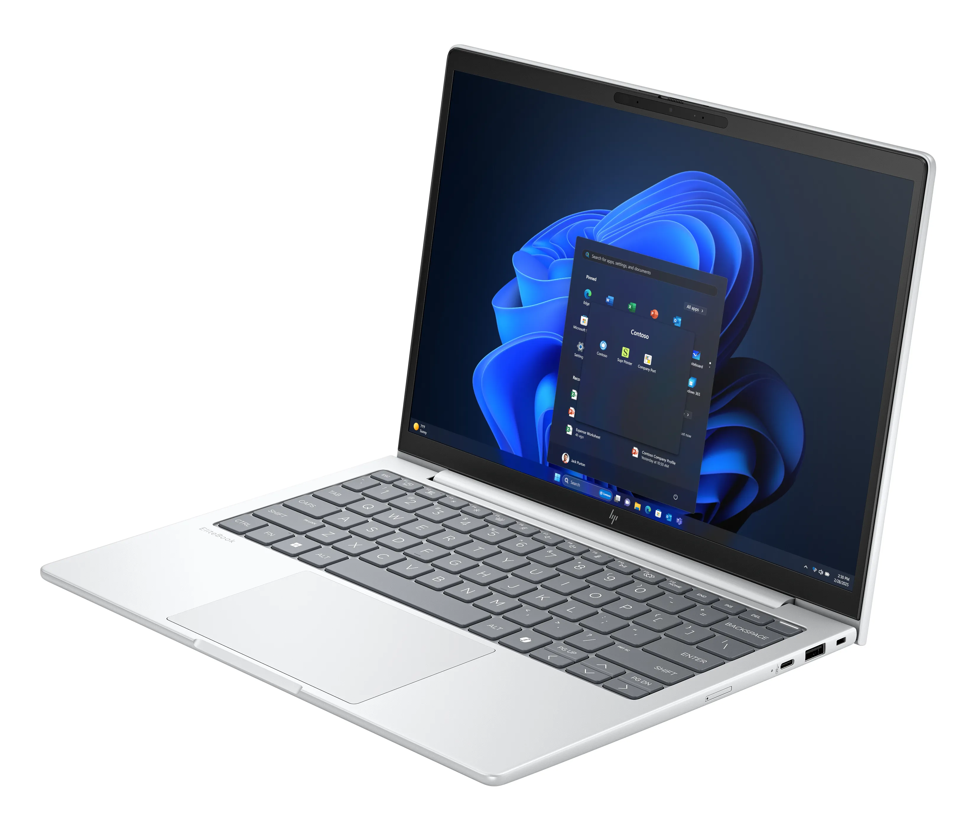 HP EliteBook 8 G1i 13.3" Ultra 5 225U, 16 Gt, 512 Gt, Arc Graphics, Win 11 Pro -kannettava, glacier silver