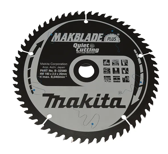 Makita B-32580 Makblade Saw Blade 13.54inx20mm 60Teeth