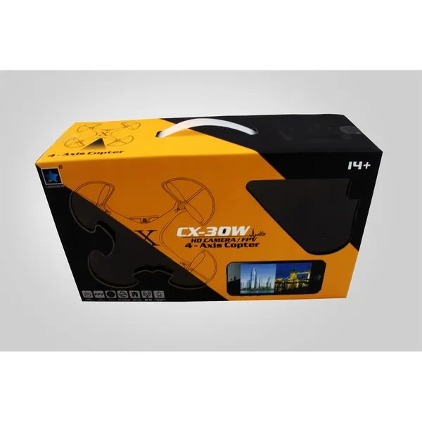 CX-30W FPV Quadrocopter bild&ouml;verf&ouml;ring till mobiltelefon