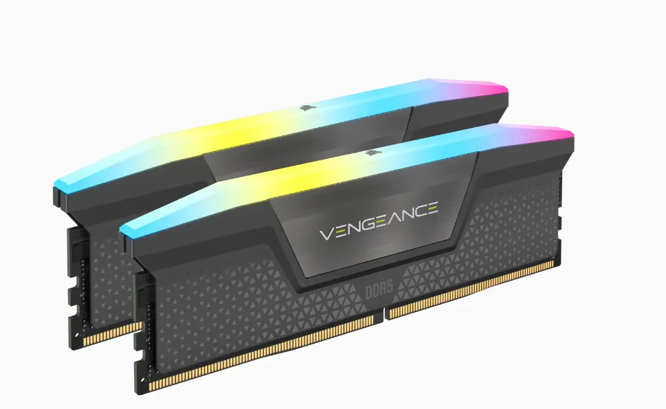 Corsair Vengeance RGB AMD EXPO 64GB (2 x 32GB) DDR5 5600 MHz, CL40 - memory, Black
