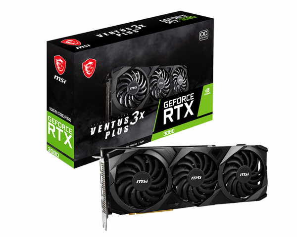 MSI GeForce RTX 3080 Ventus 3X Plus OC (LHR) 10 GB - Grafikkort