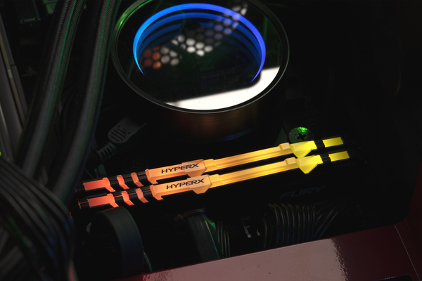 Kingston 32 GB (2 x 16 GB) HyperX Fury RGB, DDR4 3466 MHz -muisti
