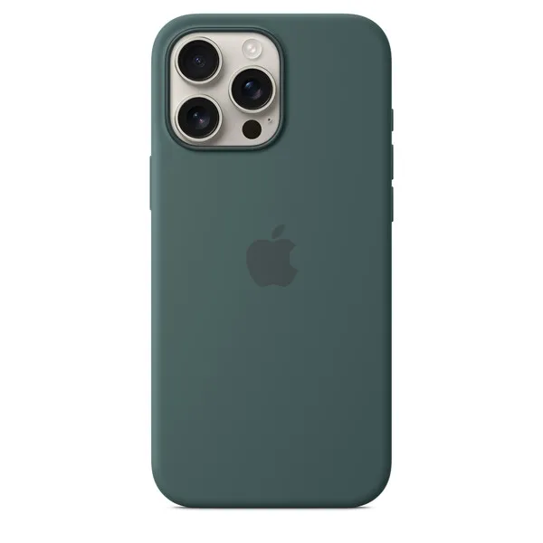 Apple iPhone 16 Pro Max, MagSafe -silikonikuori, Lammen­vihreä