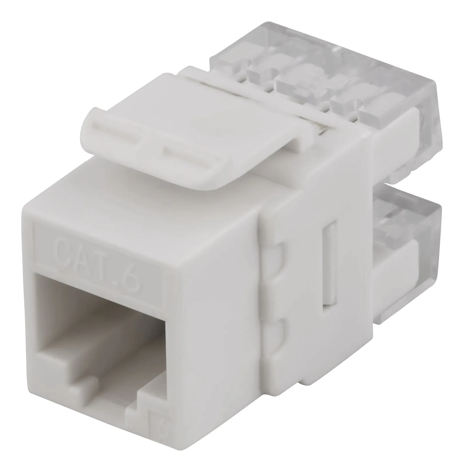 DELTACO FTP Cat6 Keystone liitin, 180 astetta, "Tool-free"