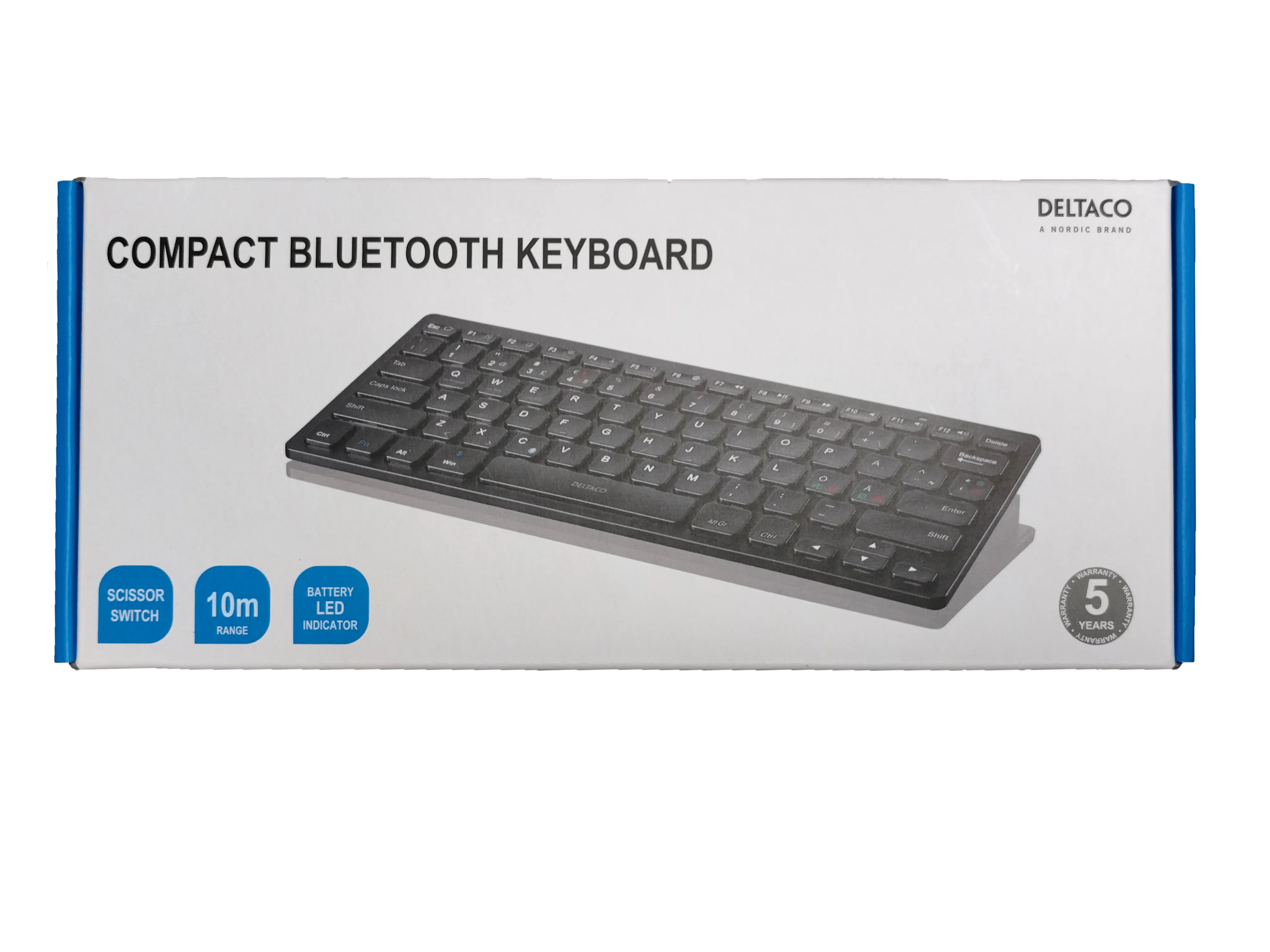 Deltaco TB-631 Mini - wireless keyboard, black