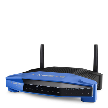 Linksys WRT1200AC 4 Ports Dual Band - WiFi Router, Black, Blue