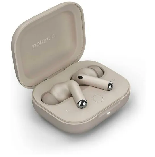Motorola Moto Buds+ - trådlösa in-ear hörlurar, beach sand