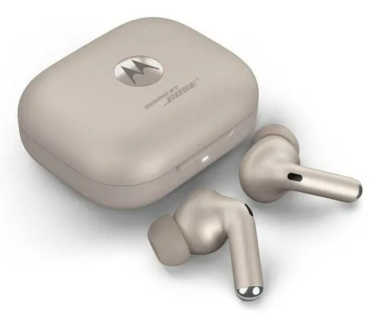 Motorola Moto Buds+ - trådlösa in-ear hörlurar, beach sand
