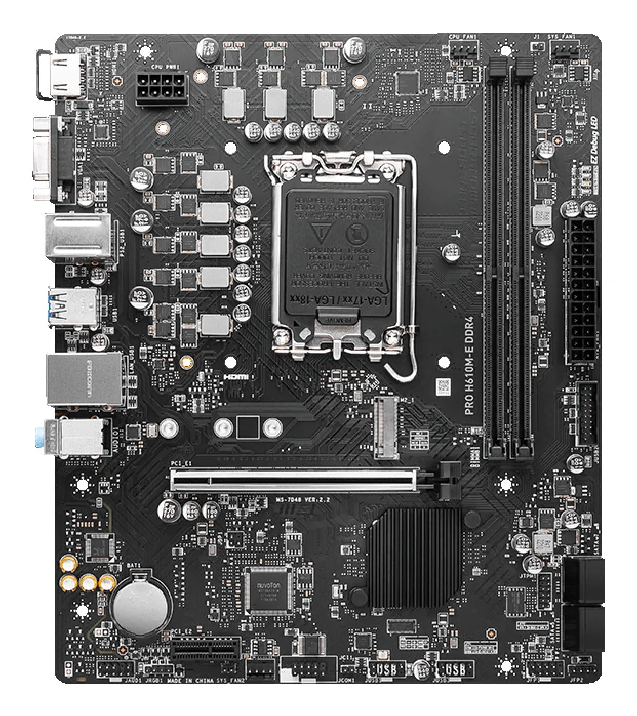 MSI PRO H610M-E DDR4 mATX - motherboard