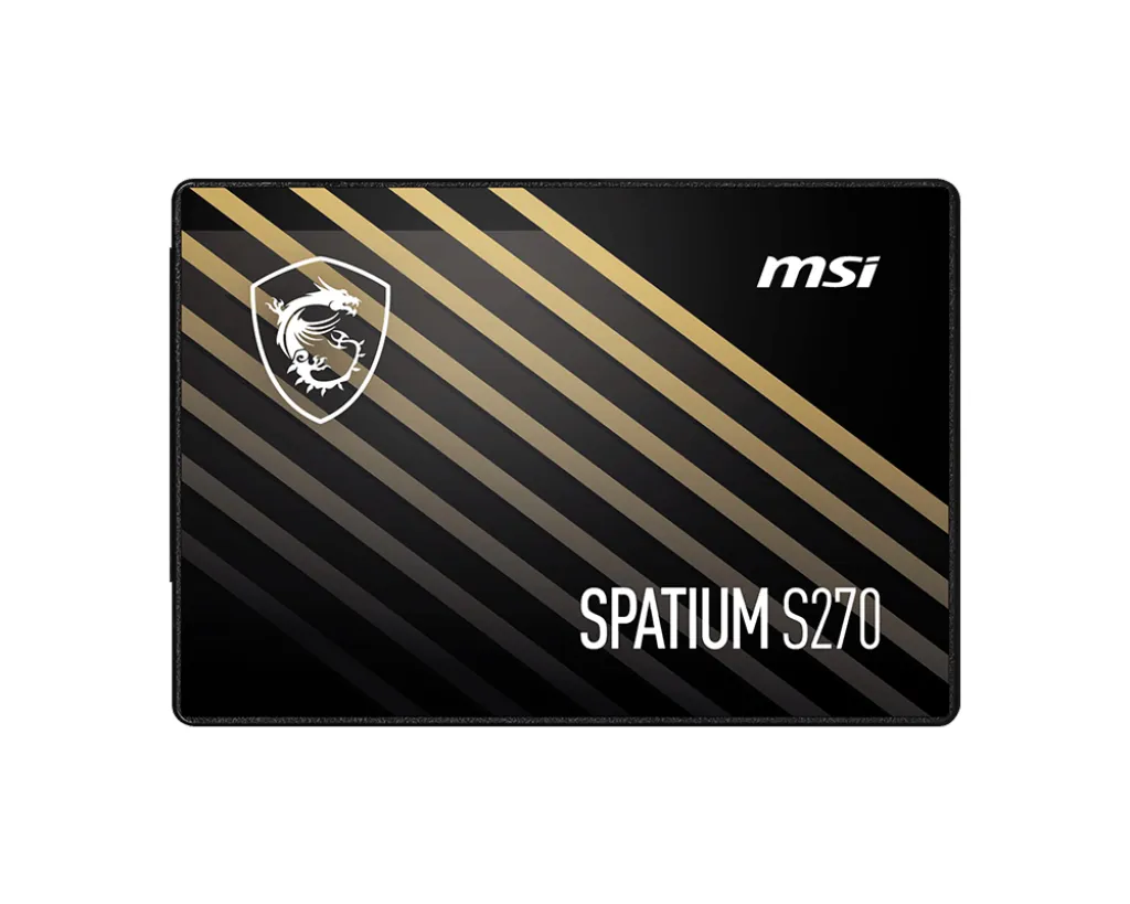 MSI SPATIUM S270 960 GB 2,5" SATA III SSD, svart