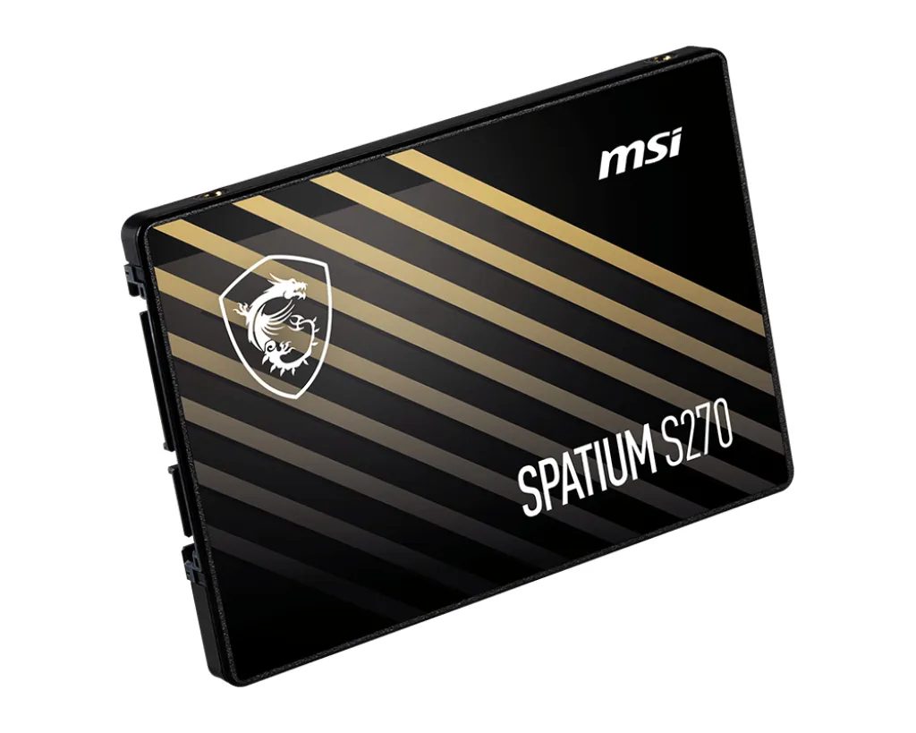 MSI SPATIUM S270 960 GB 2,5" SATA III SSD, svart