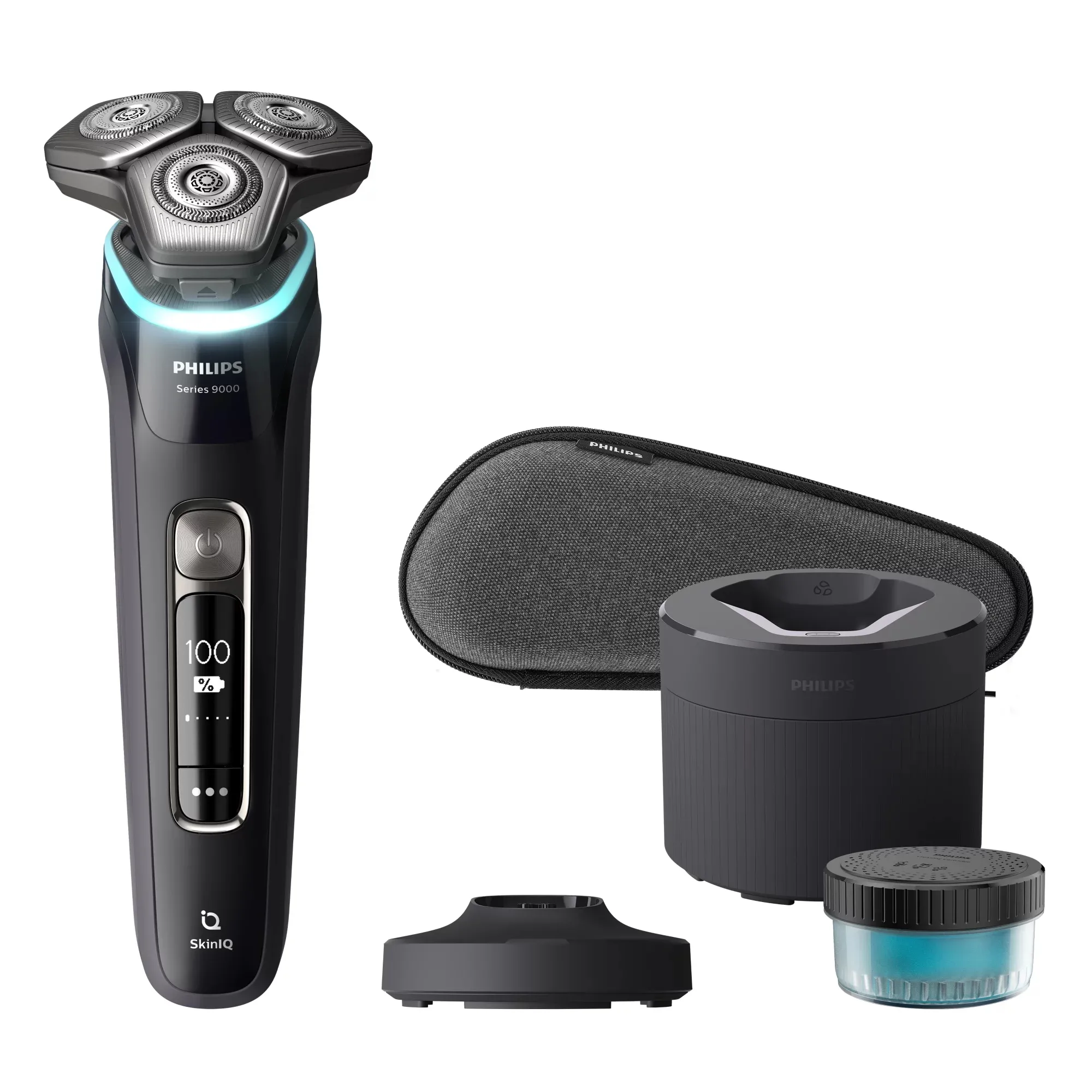 Philips Shaver Series 9000 S9976/55 Wet &amp; Dry -parranajokone, musta