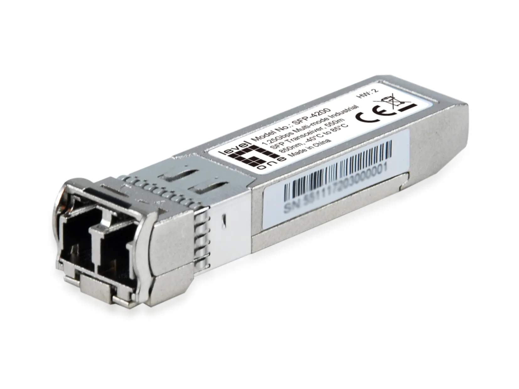 1.25G MMF SFP TRANSCEIVER 550M