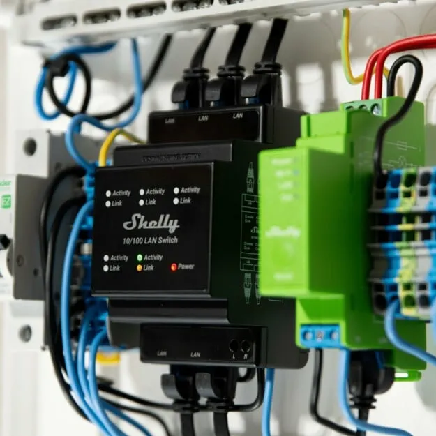 Shelly LAN Switch - DIN ethernet switch