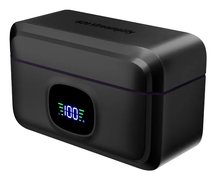 Streamplify MIC GO Wireless Lavalier Microphone (incl. 1 transmitter + 1 receiver + case), Black