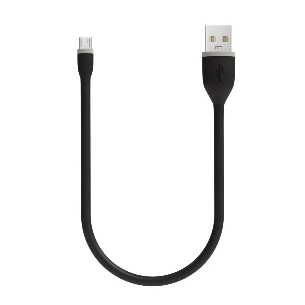 Satechi Flexible USB-A - Micro-USB B - cable, 0.25 m, Black