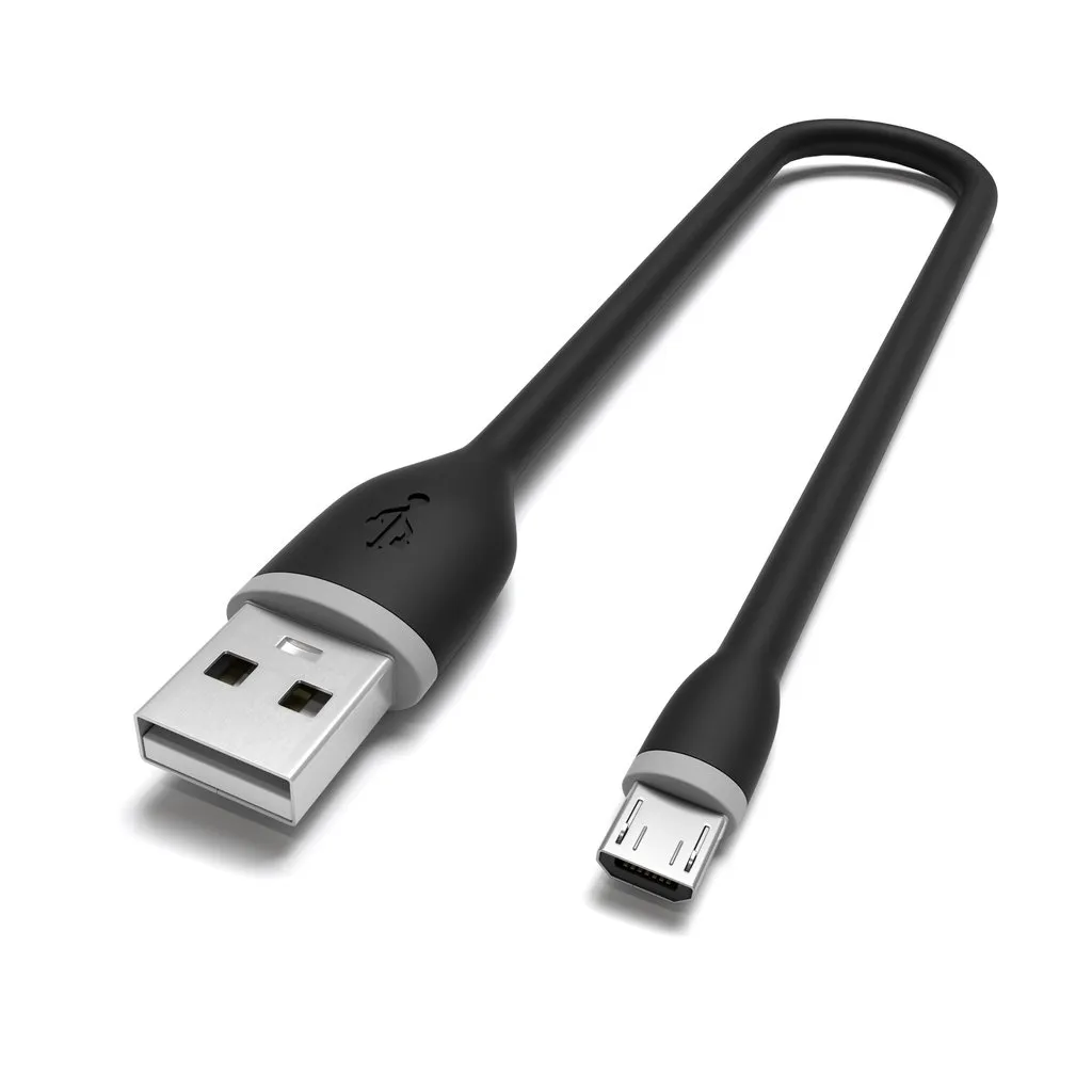 Satechi Flexible USB-A - Micro-USB B - cable, 0.25 m, Black