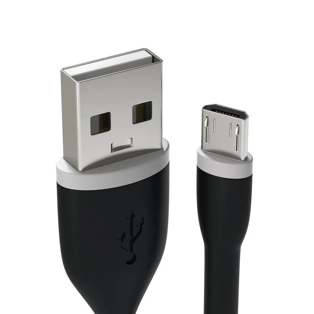 Satechi Flexible USB-A - Micro-USB B - cable, 0.25 m, Black