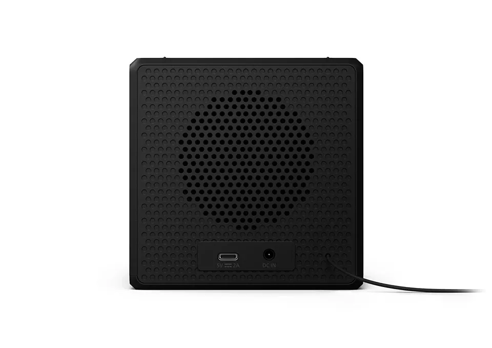 Philips TAR4500/10 Clock Radio with DAB/FM, LED Display and USB-C Charging, Black