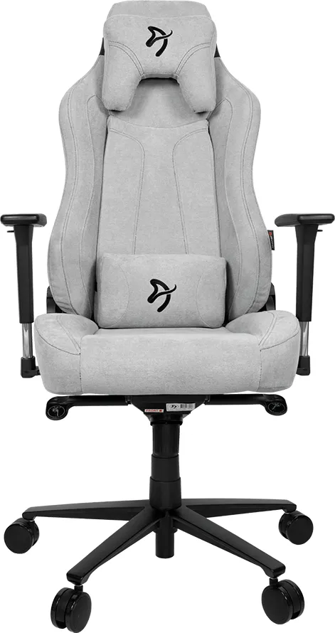 Arozzi Vernazza Soft Fabric - spelstol, ljusgrå