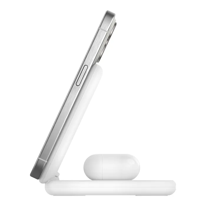 Belkin BoostCharge 15W Qi2 Magnetic 2in1 - wireless charger, white