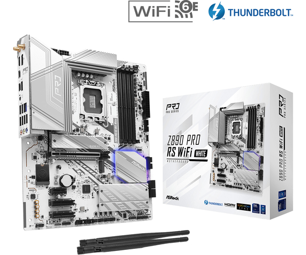 ASRock Z890 Pro RS WiFi 6E White LGA1851 ATX - motherboard