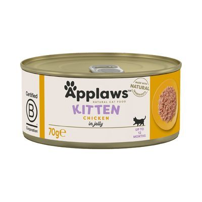 Applaws Kitten Chicken in Jelly, V&aring;tfoder f&ouml;r katt, 70 g