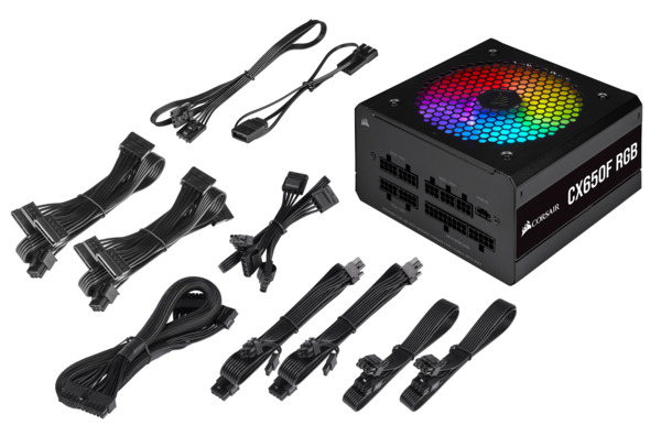 Corsair CX Series RGB CX650F 650W - Power supply, 80 Plus Bronze