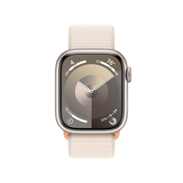 (Fyndh&ouml;rnan) Apple Watch Series 9 GPS 41mm Starlight Aluminium Case with Starlight Sport Loop