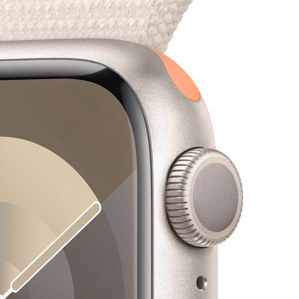(Fyndh&ouml;rnan) Apple Watch Series 9 GPS 41mm Starlight Aluminium Case with Starlight Sport Loop