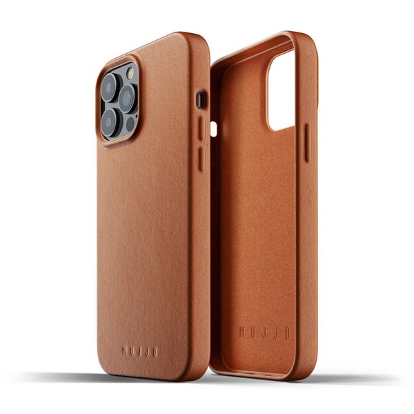 Mujjo Full Leather Case for iPhone 13 Pro Max Brown