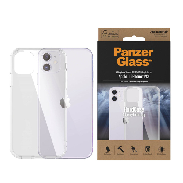PanzerGlass HardCase, iPhone 11/XR -suojakuori, L&auml;pin&auml;kyv&auml;
