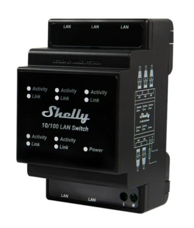 Shelly LAN Switch -DIN-verkkokytkin