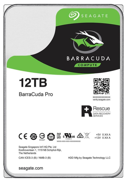 SEAGATE Desktop Barracuda Pro 7200 12TB HDD 7200rpm SATA serial ATA 6Gb/s NCQ 256MB cache 8,9cm 3,5inch BLK