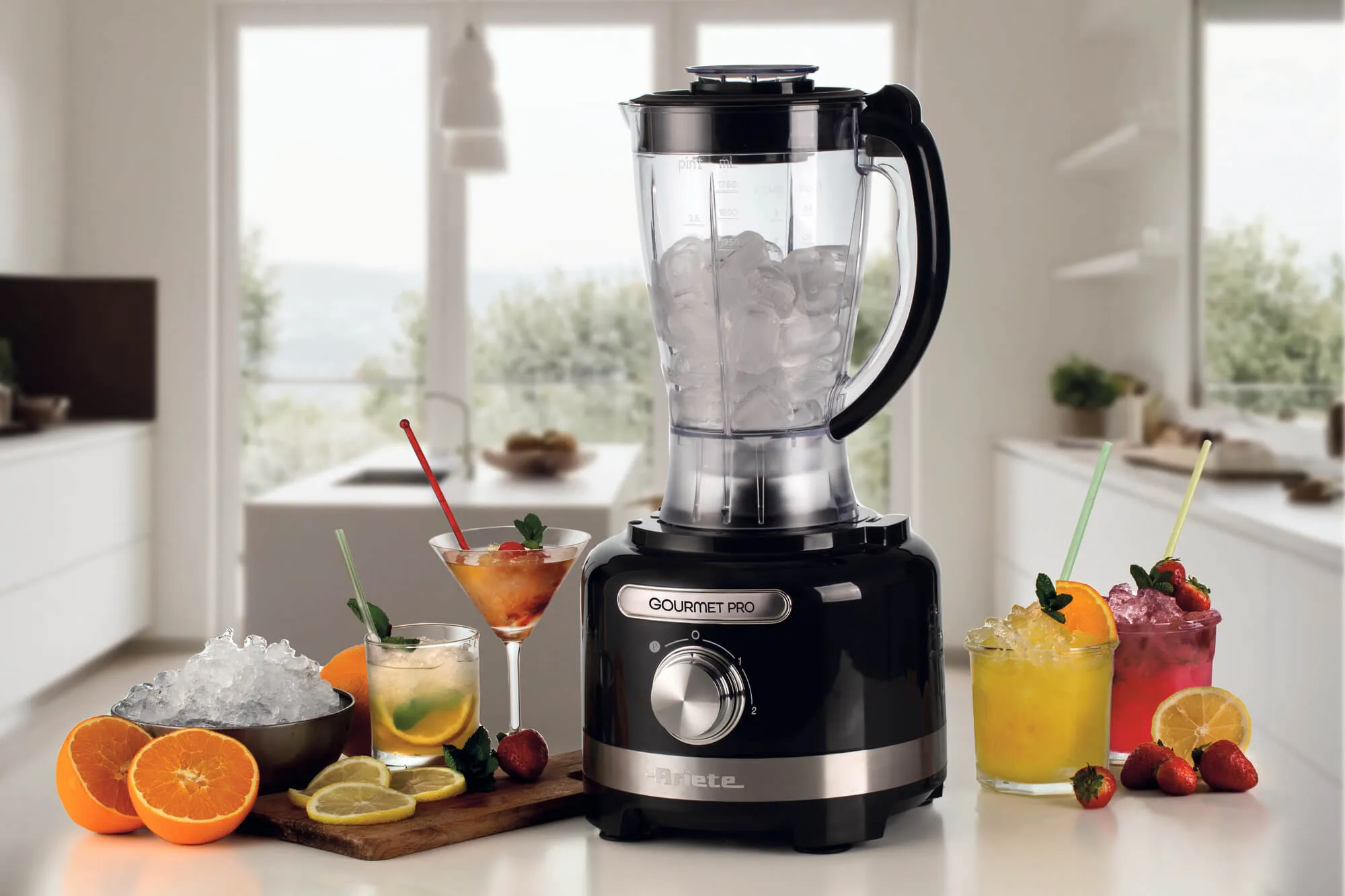 ARIETE Gourmet Pro Moderna 00C178202AR0 1000W 2L Blender, Black