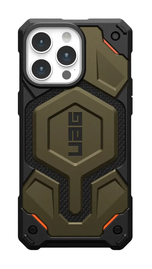 UAG Monarch Pro Kevlar MagSafe, iPhone 15 Pro Max - Case, Kevlar Element Green