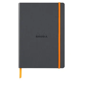 Rhodiarama softcover A5 dot titanium