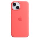 Apple iPhone 15, MagSafe - silicone case, Guava