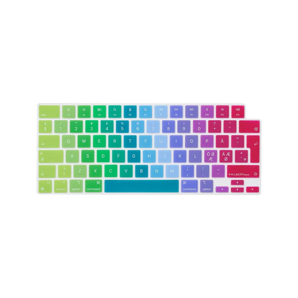 Philbert KB Cover MacBook Pro/Air 13-14-16 2021-2022 Rainbow Nordic