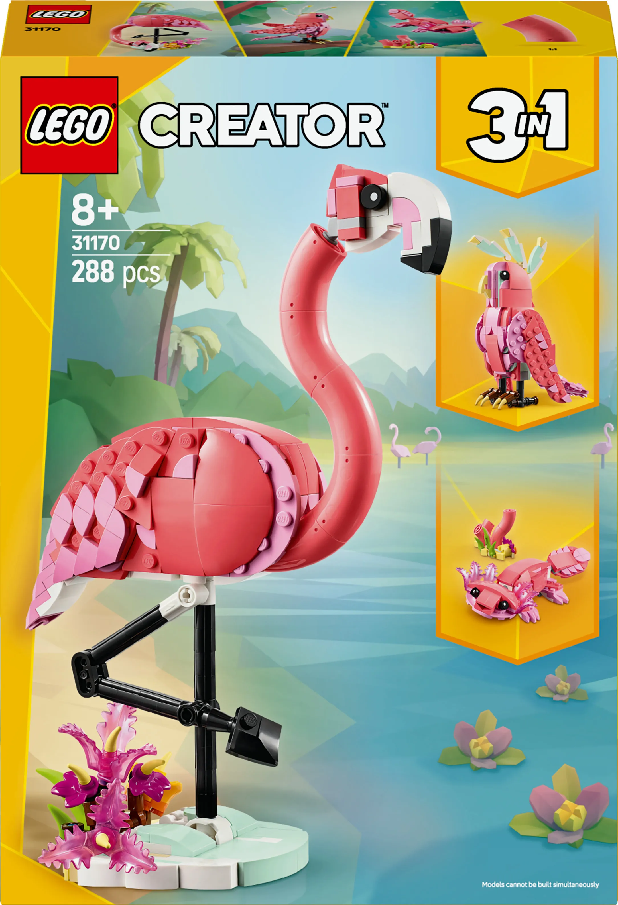 LEGO Creator 3in1 Vilda djur: Rosa flamingo 31170