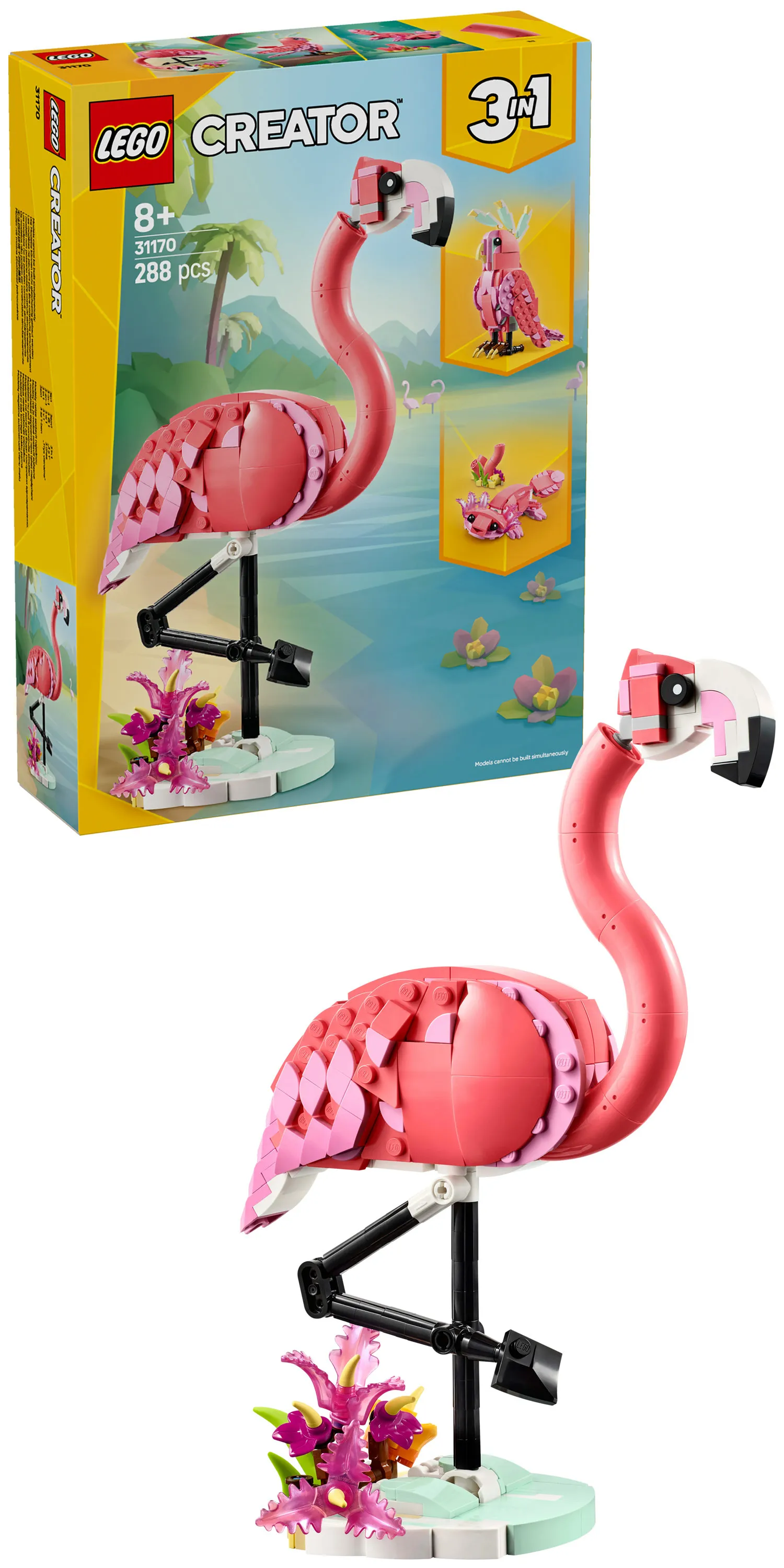 LEGO Creator 3in1 Vilda djur: Rosa flamingo 31170