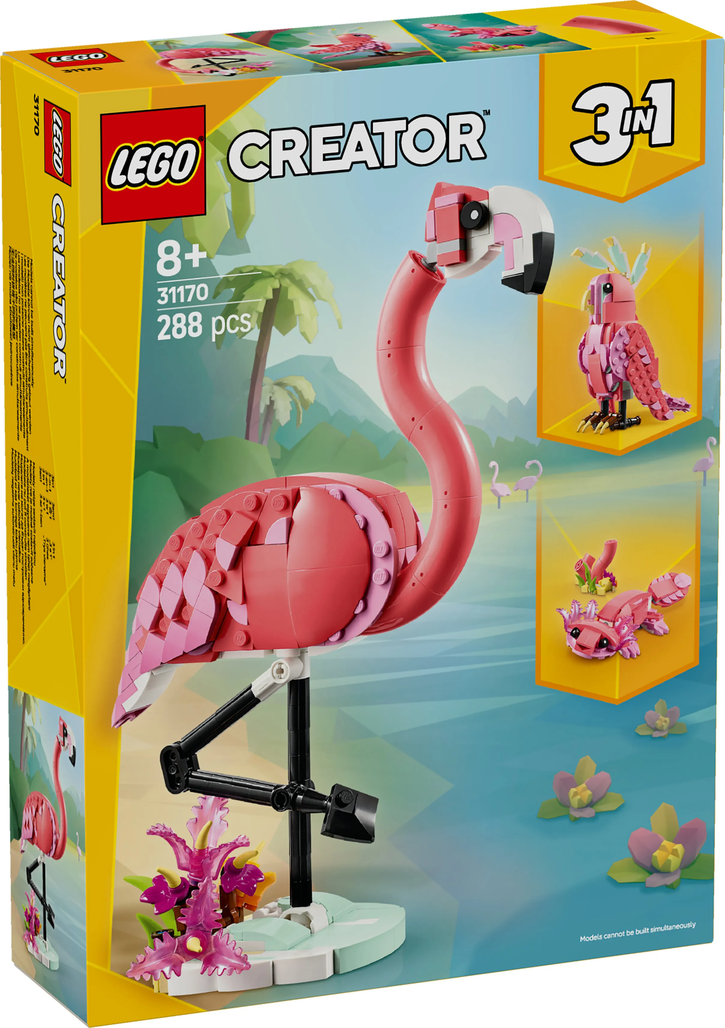 LEGO Creator 3in1 Vilda djur: Rosa flamingo 31170