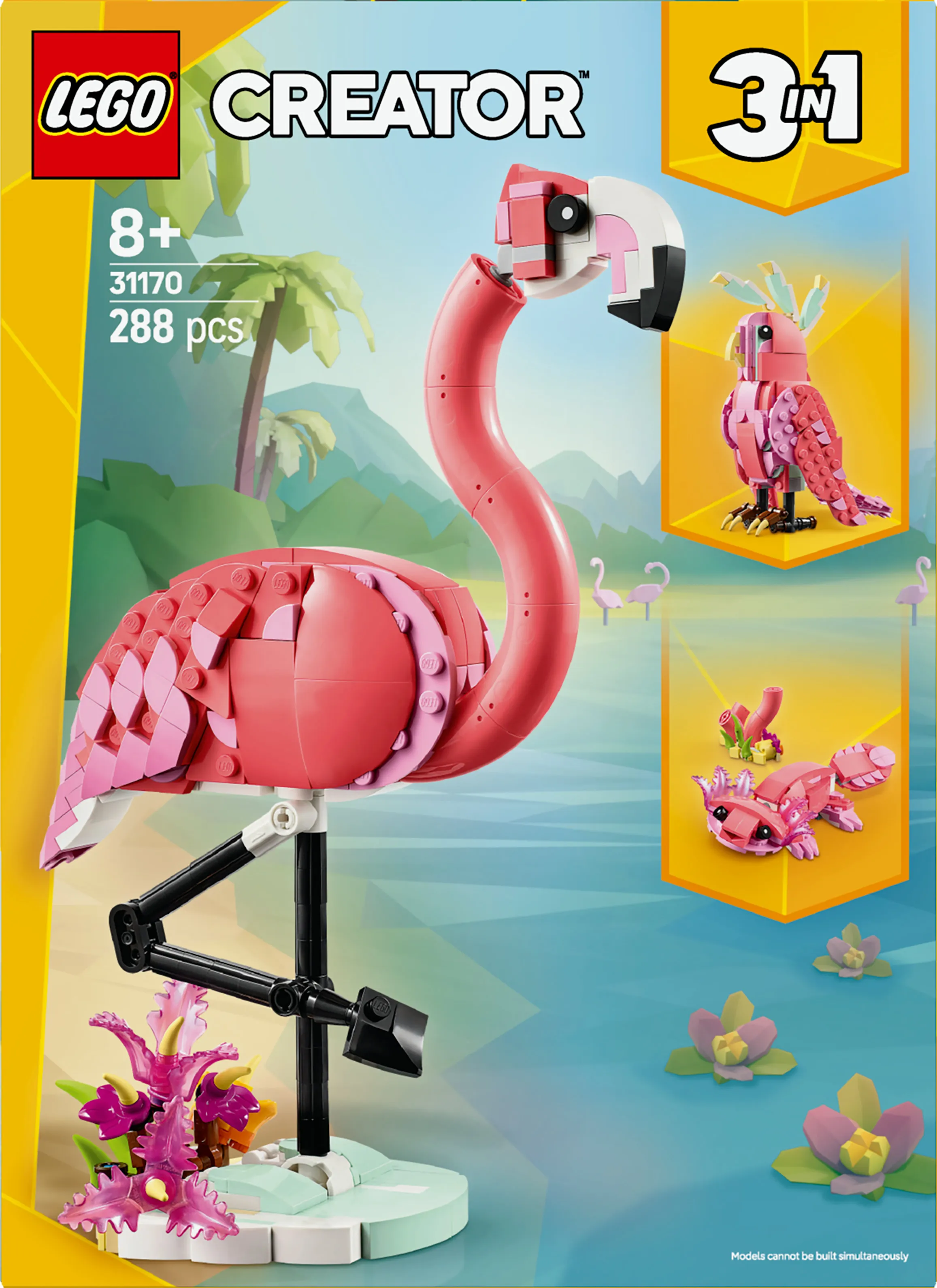 LEGO Creator 3in1 Vilda djur: Rosa flamingo 31170