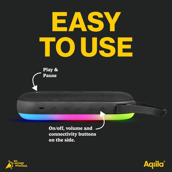 Aqiila Soundbird CM 2.0 Bluetooth kannettava kaiutin, musta