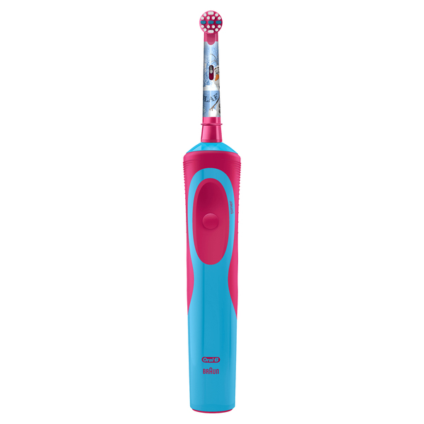 BRAUN S&Auml;HK&Ouml;HAMMASHARJA ORAL-B VITALITY KIDS FROZEN. Ladattava lasten s&auml;hk&ouml;hammasharja. 2 min ajastin. Perusteellinen syv&auml;puhdistus. Kompakti laturi. Blister pak