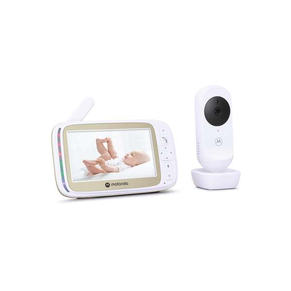 Motorola VM45 Connect 5" Wi-Fi Video Baby Monitor, White