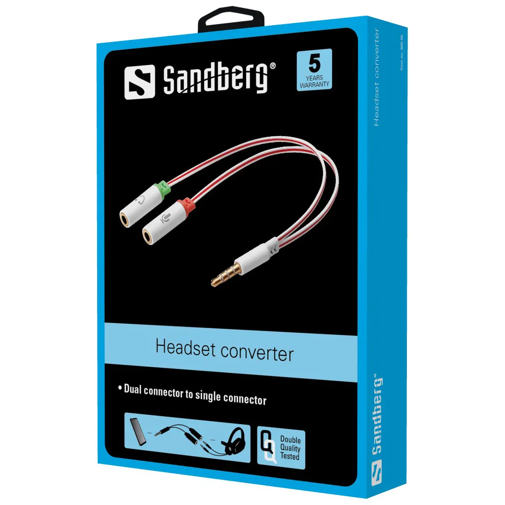 SANDBERG Headset converter Dual to Single
