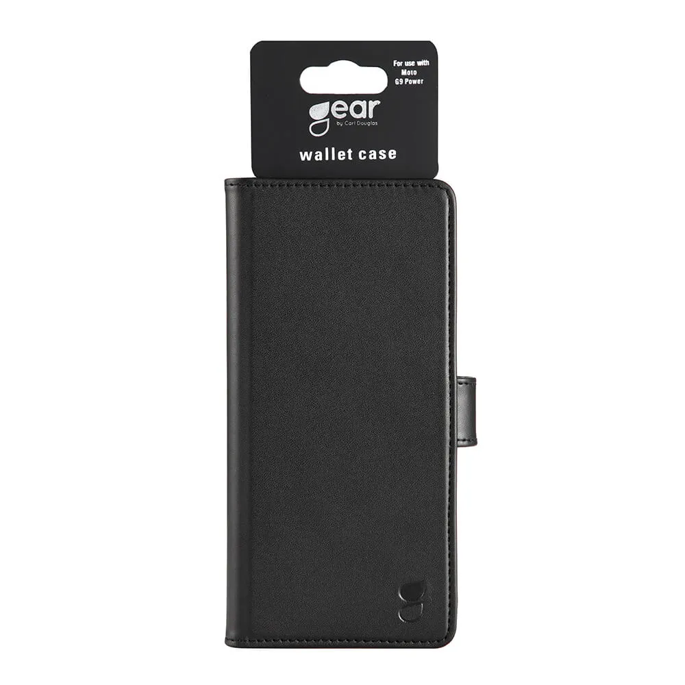GEAR Wallet, Moto G9 Power - Wallet Case, Black