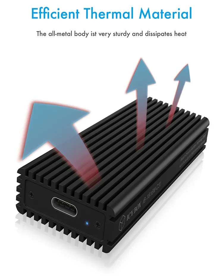 ICY BOX External Type-C enclosure for M.2 NVMe SSD